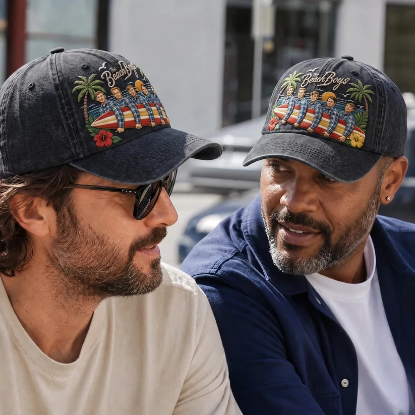 TBB Vintage Beach Surf Distressed Denim Cap