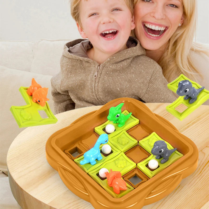 Montessori Strategy Game Dinosaur Adventure Maze Puzzle Toy Sliding Ball Challenge Game Thinking Logic Train Kids Eductional Toy