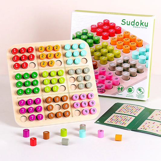 Children Sudoku Games Chess Toys Cognitive Color Digital Board Party Games Educational Sudoku Puzzles Wooden Toys Brain Training