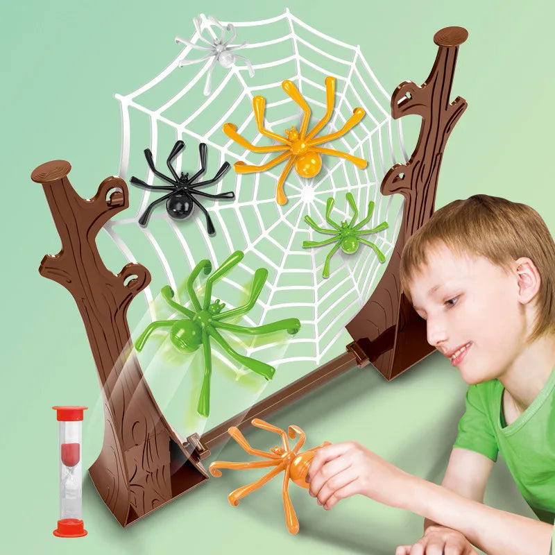 Bouncing Spider Family Party Desktop Board Games Kids Adult Entertainment Game Children's Table Spider Web Birthday Gifts Toy