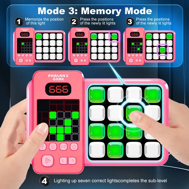 Children's Palm Puzzle Challenge Game Machine Speed Push Press and Play Logic Thinking Fidget Sensory Toy Christmas Gift