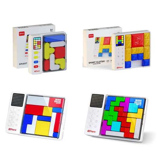 QiYI Smart Klotsk Puzzle Logic Brains Teaser Series  Huarong Road Board Game Early Educational Enlightening Toys Children Gift