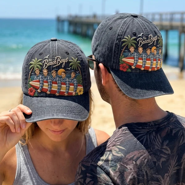 TBB Vintage Beach Surf Distressed Denim Cap
