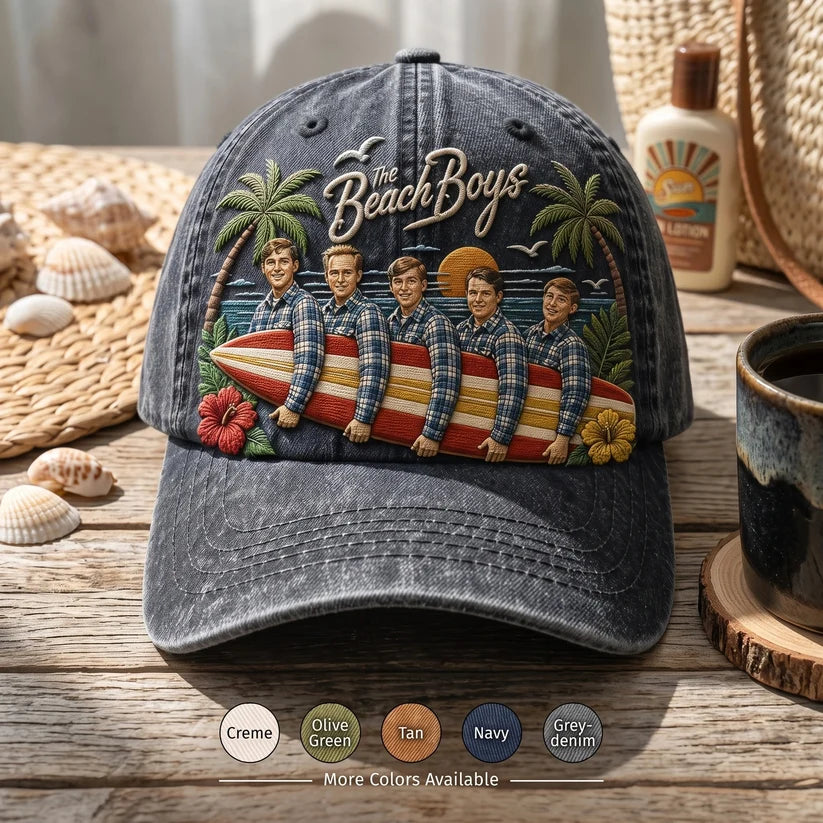 TBB Vintage Beach Surf Distressed Denim Cap