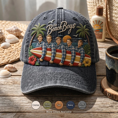 TBB Vintage Beach Surf Distressed Denim Cap