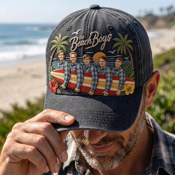 TBB Vintage Beach Surf Distressed Denim Cap