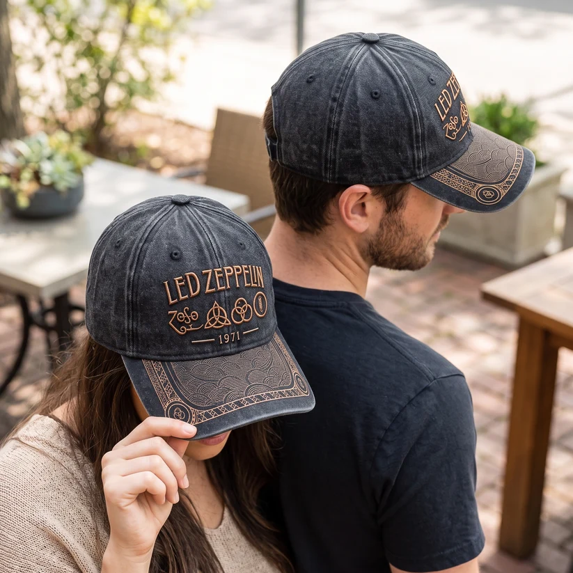 LZE 1971 Four Sacred Symbols Distressed Cap