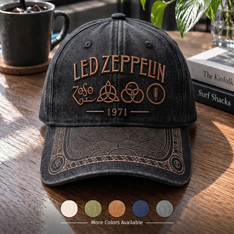 LZE 1971 Four Sacred Symbols Distressed Cap